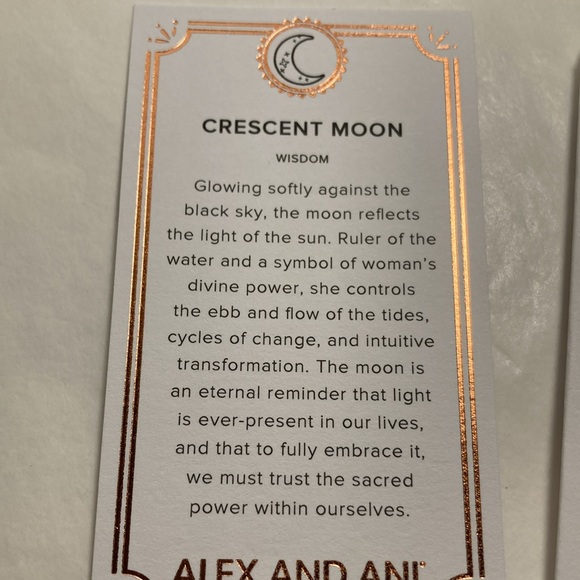 Crescent Moon Slider Charm - Picture 6 of 6